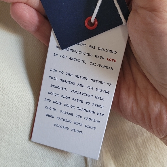 NEW! SUNDRY, Women's Side Stitch Slim‎ Straight Jean, Vanilla, Size 29, NWT - Picture 14 of 16